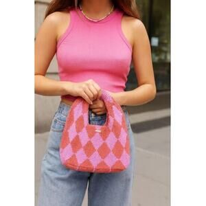 Womens NWOT Kopari Crochet Knit Purse